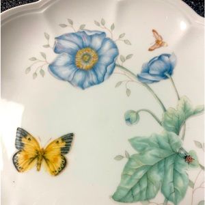 Lenox bowl and salad plate from Butterfly Meadows - Monarch pattern
